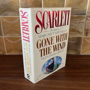 Scarlett By Alexandra Ripley 1991 Gone With The Wind Sequel HC/DJ Warner Books